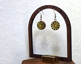 Wood + Fennel + Fenugreek Divination Earrings - Handmade