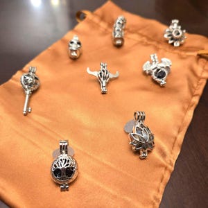 Loaded Locket Minis - Crystal Cage Pendants, Customizable Gemstone Cages, Travel Gemstone Holders
