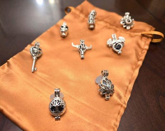 Loaded Locket Minis - Crystal Cage Pendants, Customizable Gemstone Cages, Travel Gemstone Holders
