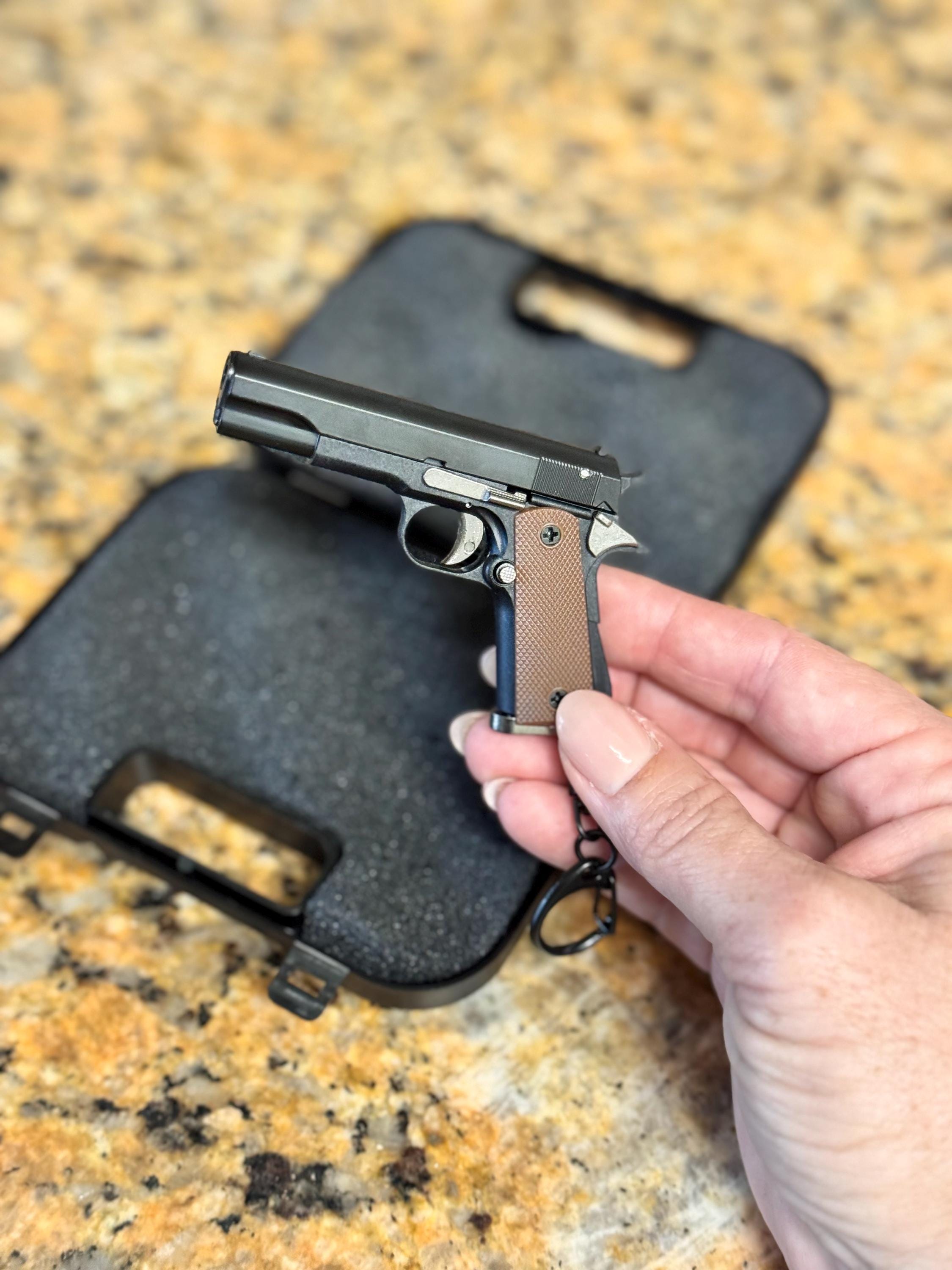 Mini Scale Key Chain 1911 1:3 Scale Keychain | Mini Metal Handgun Model | Collectible ...