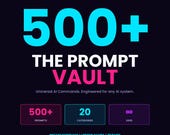 500+ AI Prompts Bundle | ChatGPT, Claude, Gemini Templates (PDF Download)