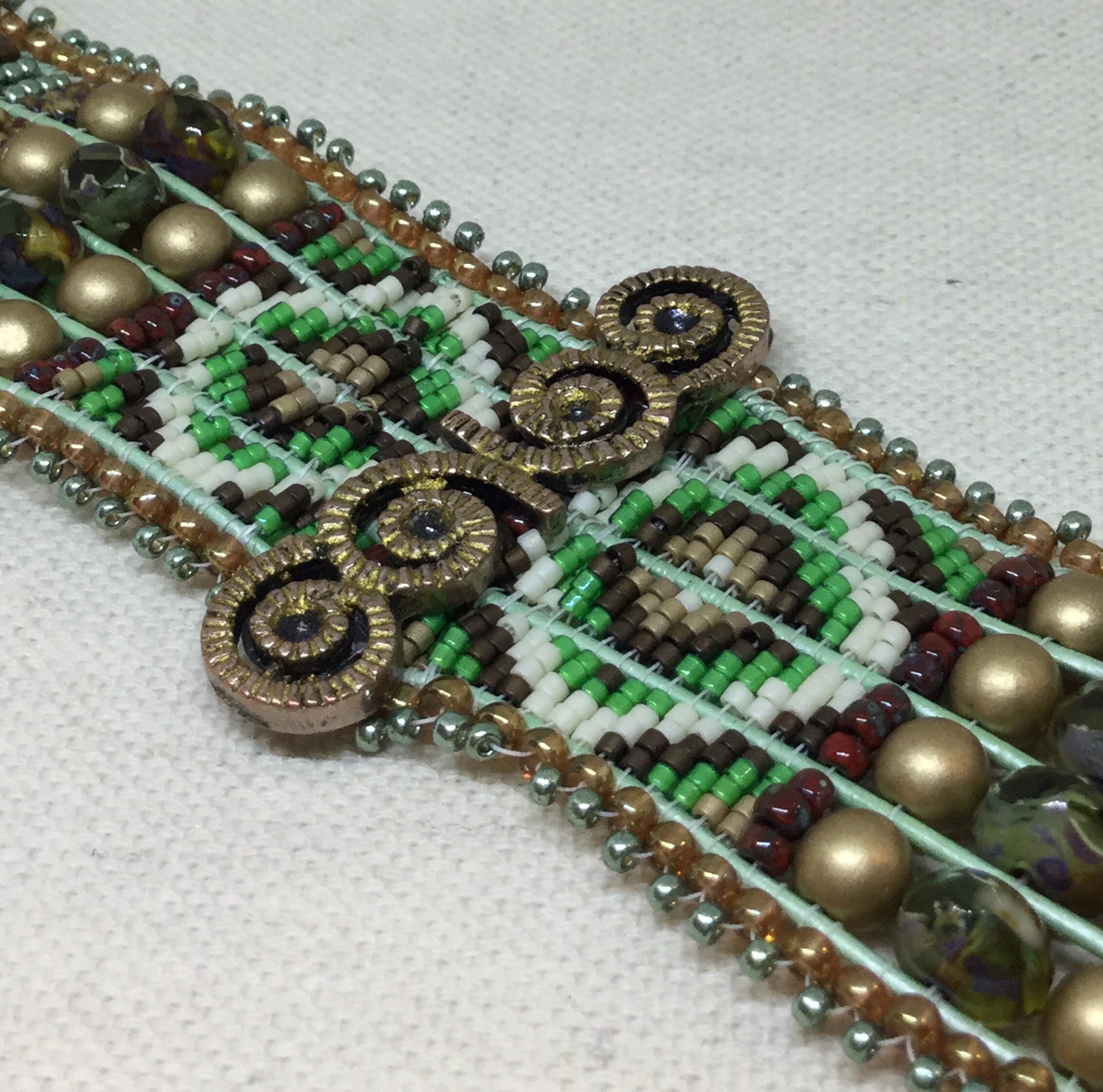 Loom Cuff Bracelet Looming Pattern Looming Tutorial Beading on Etsy