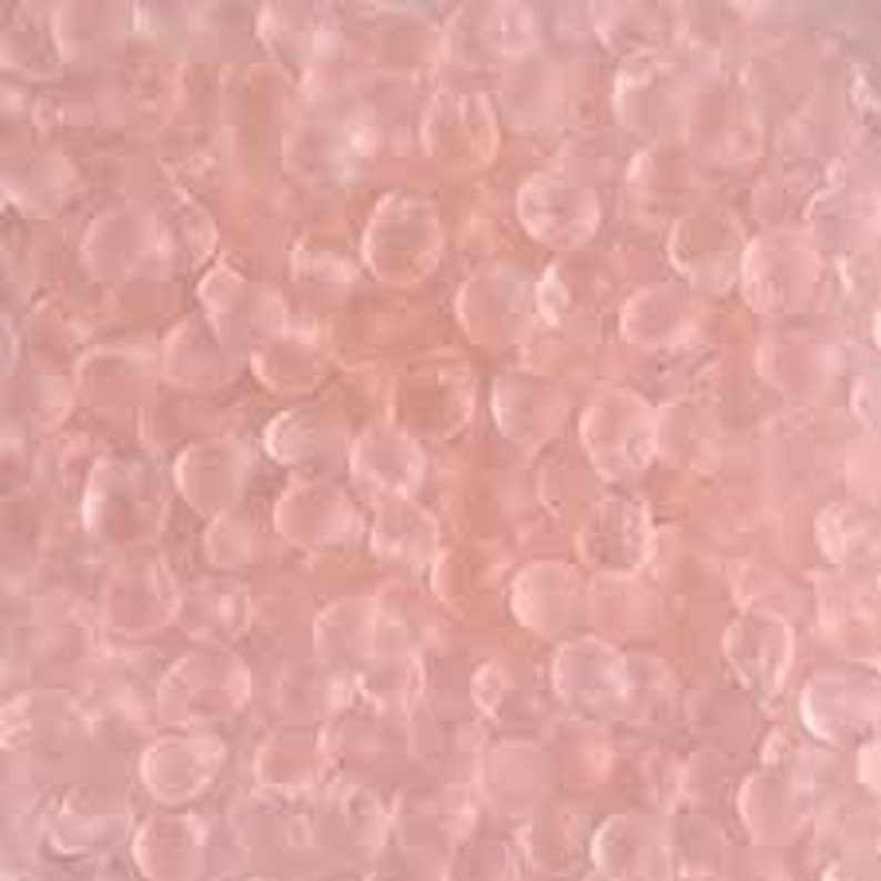 3.4mm Drop Beads Matte Translucent Tea Rose Miyuki 155F Drop Beads 12 Grams Small Teardrop Glass Seed Beads
