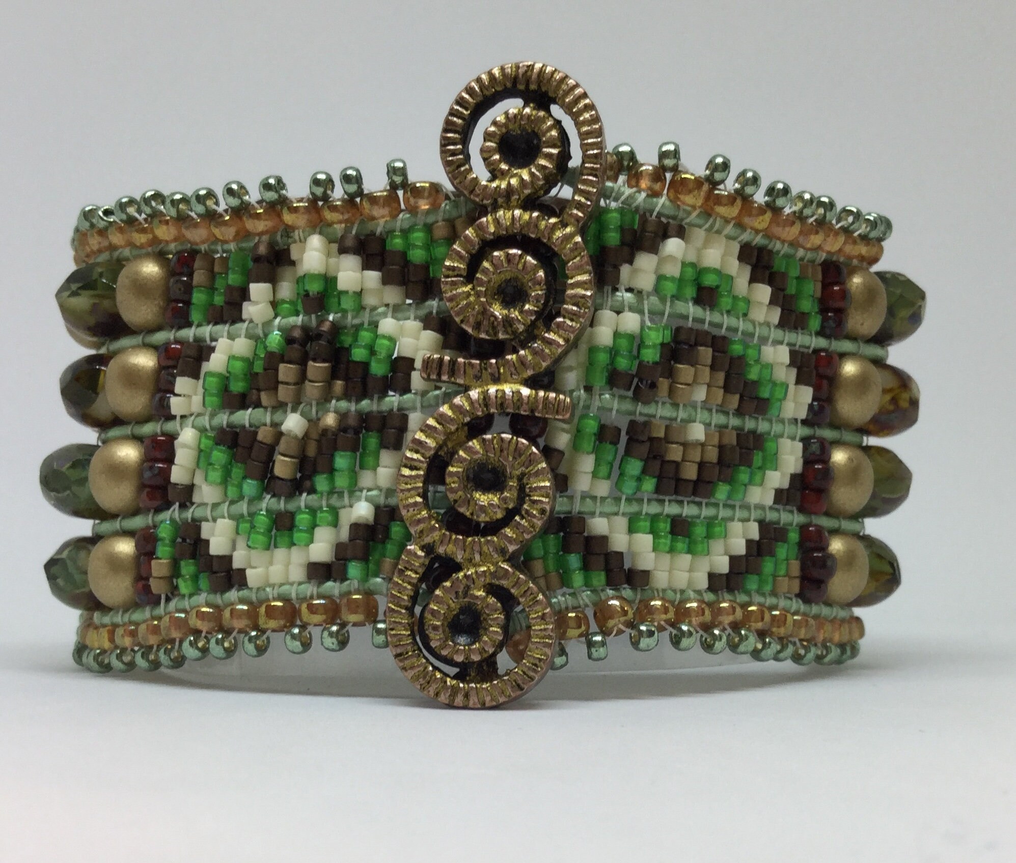 Loom Cuff Bracelet Looming Pattern Looming Tutorial Beading on Etsy