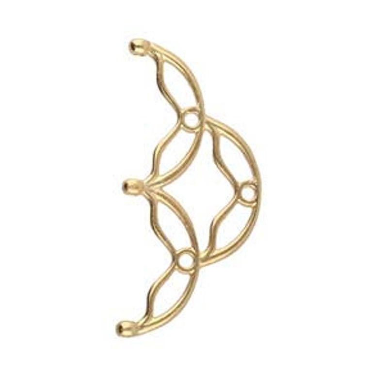 Cymbal Elements Sitanos III End for 80 Seed Beads 24K Gold Plate 35.4X16.8mm Ending Clasp 2 Pcs Greek Finding Bead Bracelet Necklace