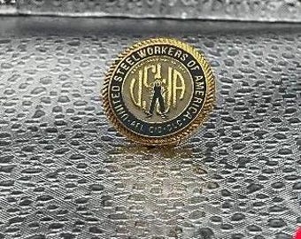 USWA Pins Lot PACE For America Steelworkers President’s Club Union Pins 3 Pc Set