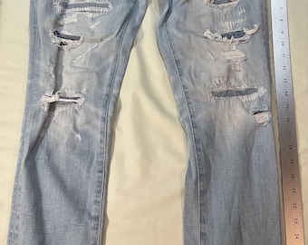 Jeans skinny American Eagle – Denim elasticizzato lavaggio chiaro (31x30)