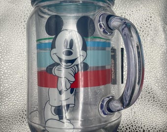 Authentischer Disney Store Mickey Mouse Einmachglas Becher BPA-frei Thermobecher mit Griff - Disney Trinkbecher - Schiffe kostenlos 3 verfügbar
