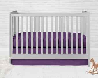 Dusty purple crib sheet sale