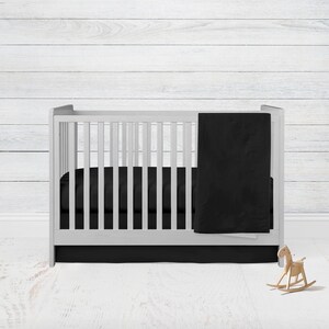 Black crib blanket on sale