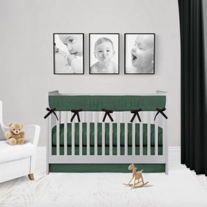 green crib sheets