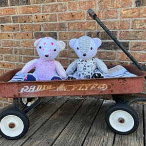 Memory Keepsake Bear From Baby Clothes Stuffed Baby Bear - Etsy
