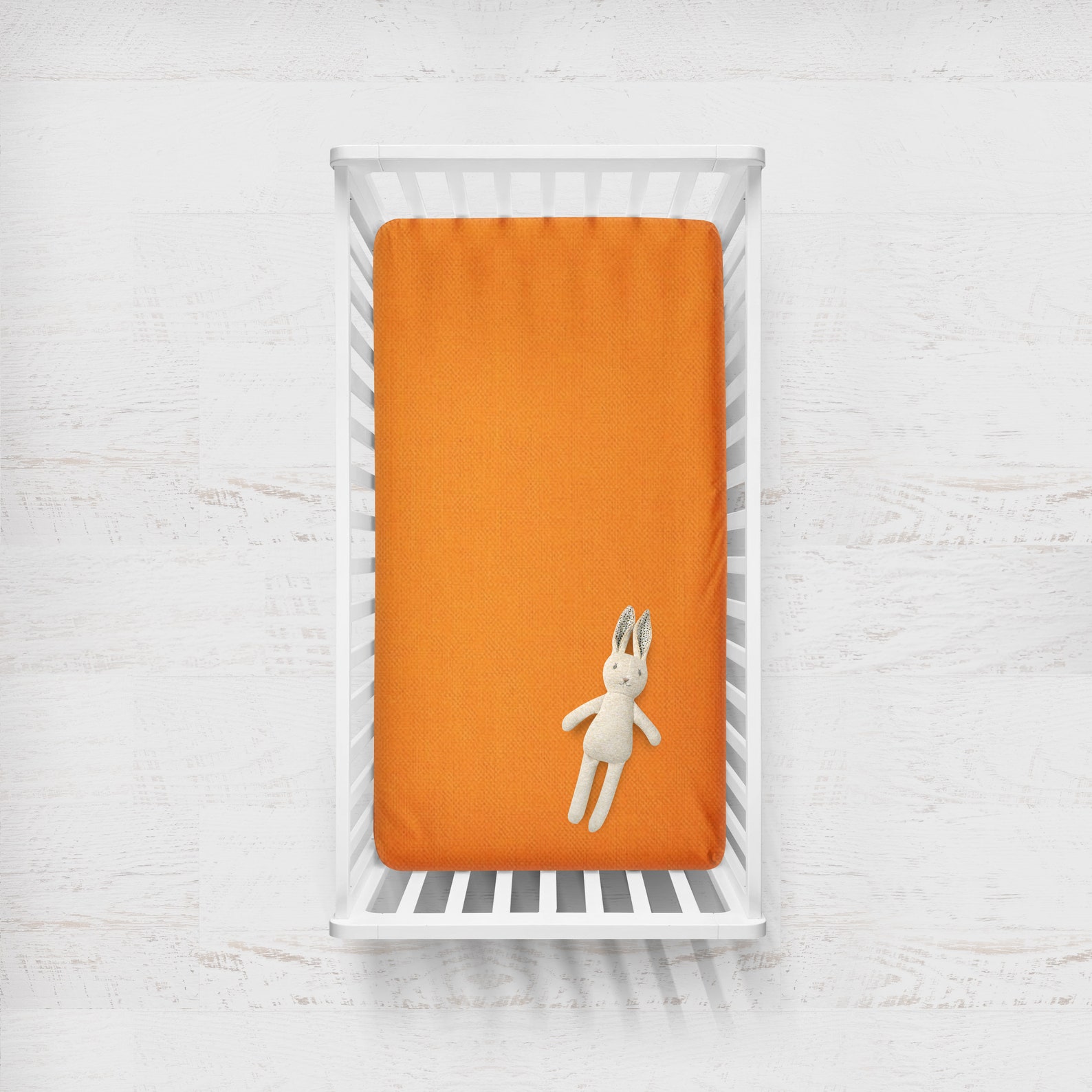 Orange Crib Sheet Neutral Solid Crib Sheets Set Orange Crib Etsy