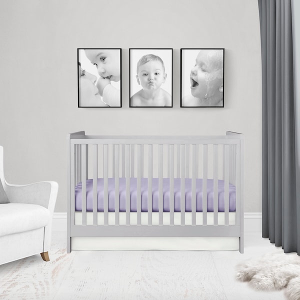 Purple Crib Bedding Etsy