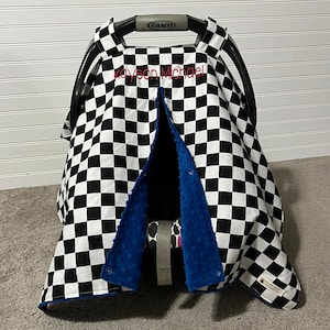 カーシートキャノピー 男の子 レースカー 保育園テーマ 女の子 カーシートキャノピー レースカー 女の子 チェッカーフラッグ ベビー ダートバイク モトクロス