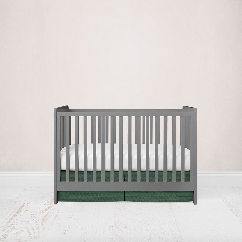 hunter green crib bedding