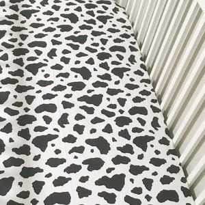 Cow Print Crib Sheet Western Crib Bedding Changing Pad Cover Farm Crib Bedding Boy Crib Sheets Boy Baby Boy Nursery Farmhouse Country Rustic
