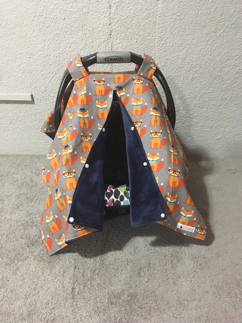 Woodland Car Seat Canopy Boy Car Seat Cover Baby Shower Etsy