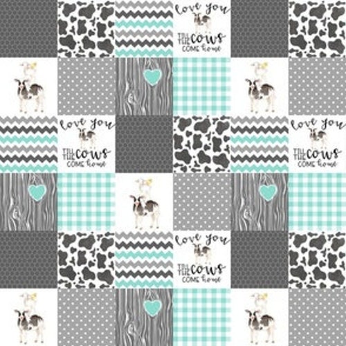 Farm Theme Bedding, Cow Crib Bedding Set, Aqua shops Crib Bedding Boy, Aqua Cow Bedding, Cow Print Bedding Baby, Aqua Gray Crib Bedding