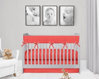 red crib bedding