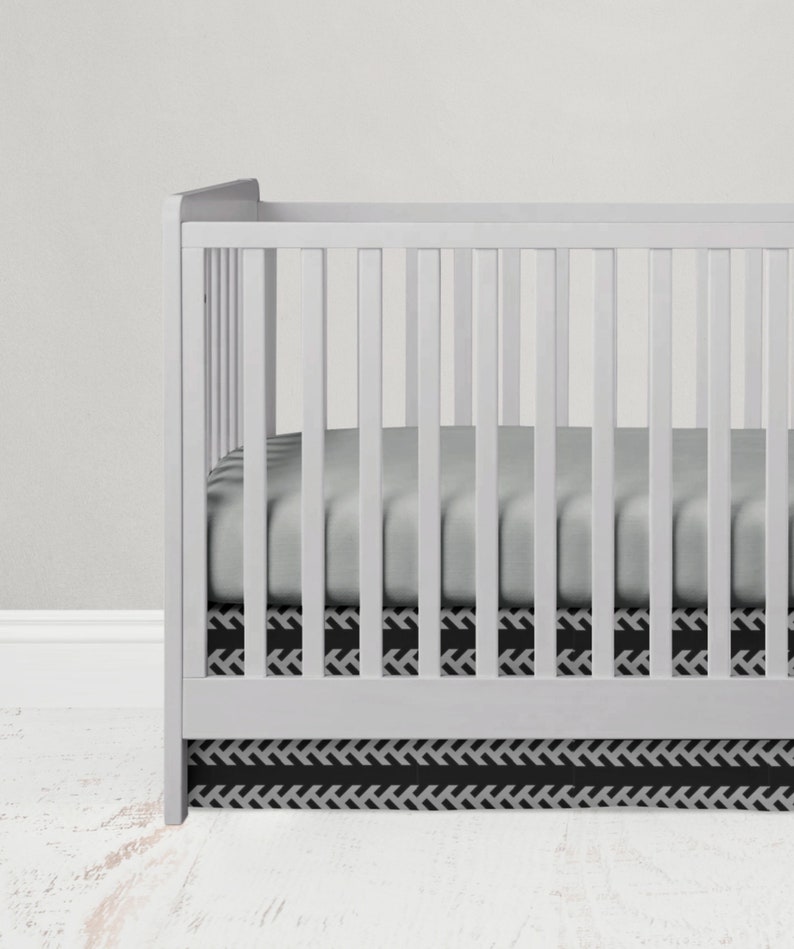 black crib bedding