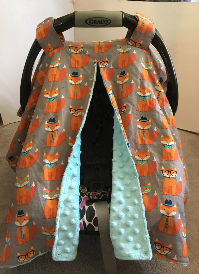 Woodland Car Seat Canopy Boy Car Seat Cover Baby Shower Etsy