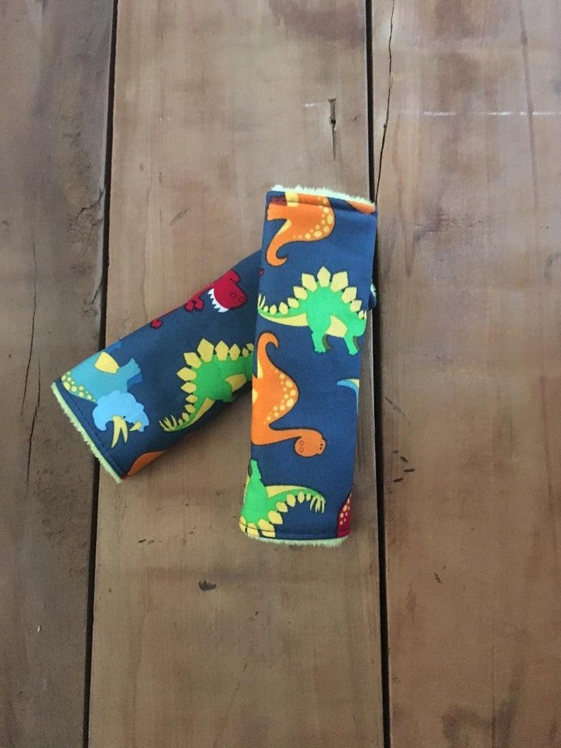 Dinosaur Car Seat Strap Covers Easter Toddler Gift Cat Image 0