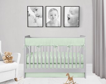 mint green crib bedding