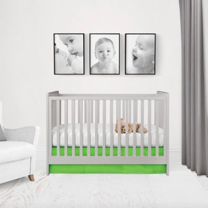 green crib bedding