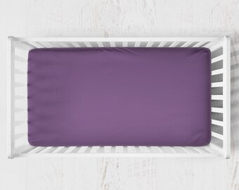 plum crib sheet