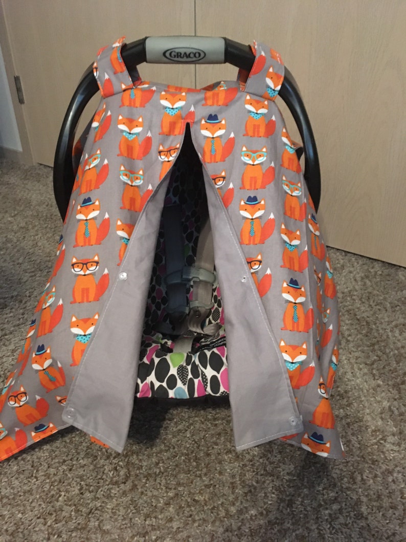Woodland Car Seat Canopy Boy Car Seat Cover Baby Shower Etsy