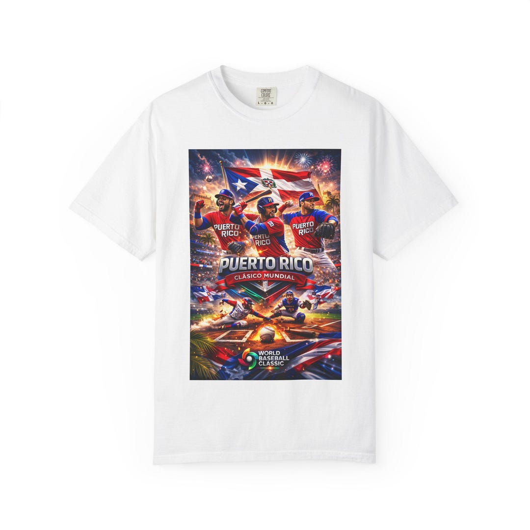 Puerto Rico Baseball Team T-shirt | World Baseball Classic Players Flag ...