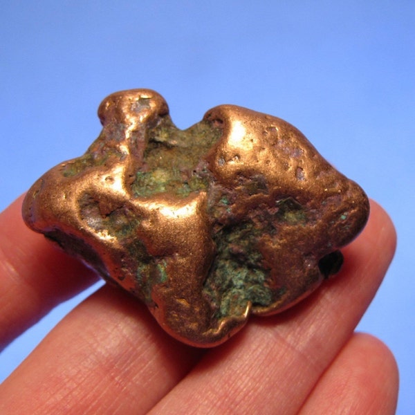 Copper Ore Display Specimen Nugget Mineral 1.7"  2.2 ounces Natural Native Michigan Rough
