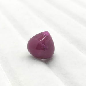 Natural Ruby Pear Cut Cabochon 13.3 Carat 12x13mm Loose Gemstone Red Ruby Cab Jewelry Making Ring Pendant Collector Stone