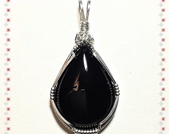 Silver Onyx Artisan Pendant