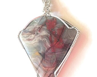 Silver Jasper pendant