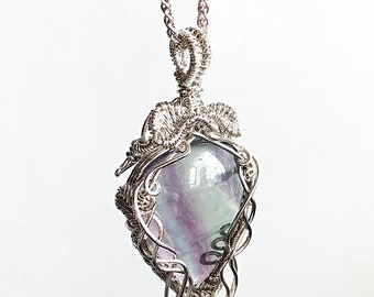 Silver Flourite necklace