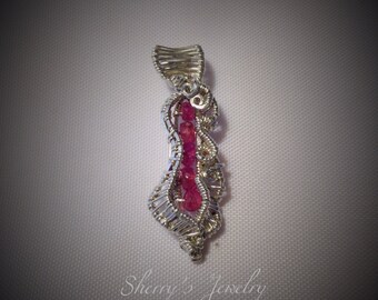 Silver Ruby pendant
