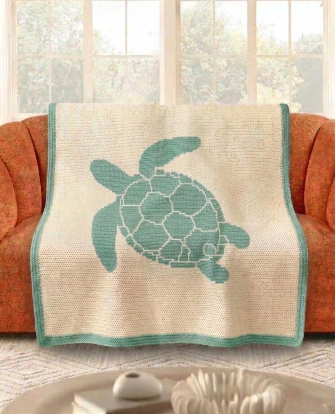 Sea Turtle Mosaic Crochet Blanket Pattern PDF, Overlay Mosaic Crochet ...
