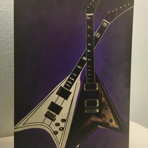 Randy Rhoads Flying V Greeting Cards