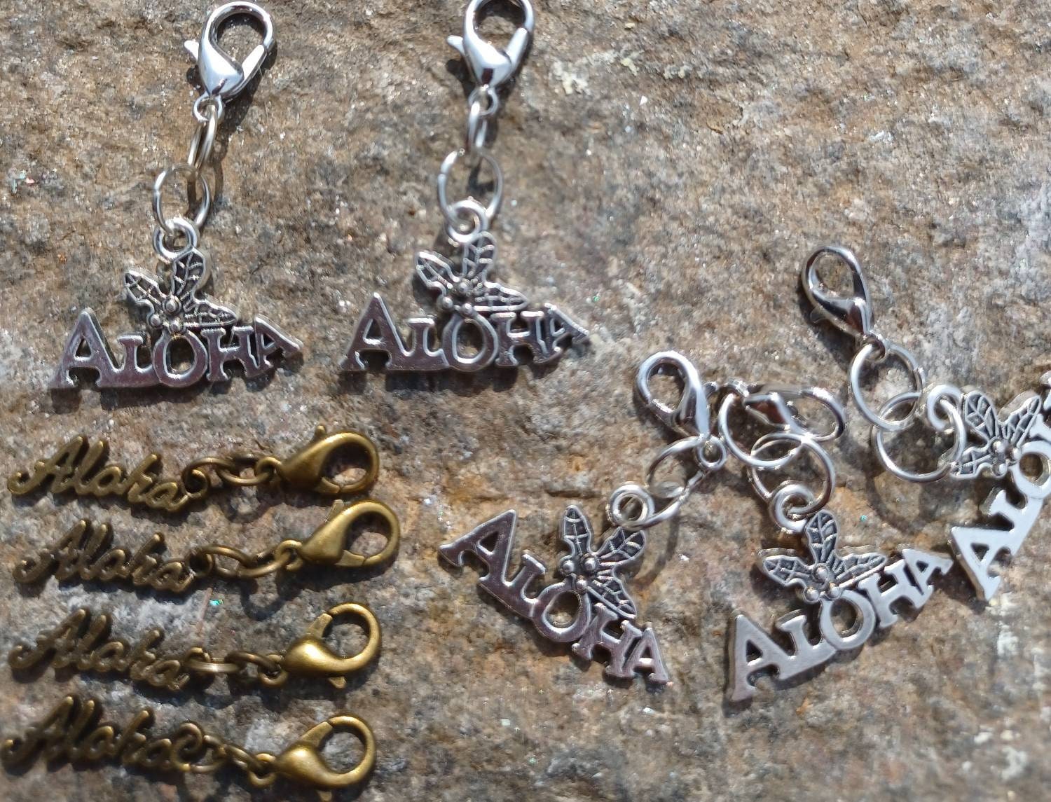 1.00, ALOHA Charms, Silver, Bronze, Beach, Hawaii Charms, Clip on Necklace, Bracelet, Anklet, Purse, Phone, Zipper, Keychain, Charms, Gifts - Etsy 1.00, ALOHA Charms, Silver, Bronze, Beach, Hawaii Charms, Clip on Necklace, Bracelet, Anklet, Purse, Phone, Zipper, Keychain, Charms, Gifts - Etsy