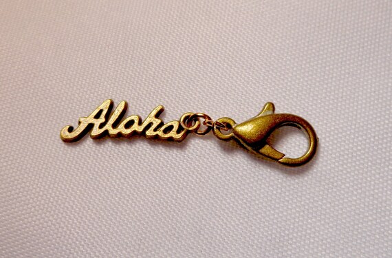 小物 Aloha ALOHA Bronz Charm, Aloha Silver Charm, Hawaii Beach Charms