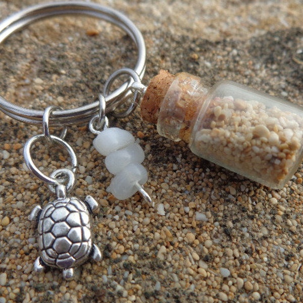 Sea Glass Keychain Etsy