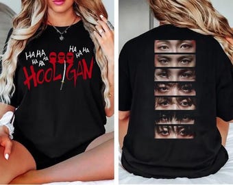 Jajaja, camiseta Hooligan, camiseta Kpop, camiseta, merchandising de gira mundial, merchandising de álbumes retro vintage
