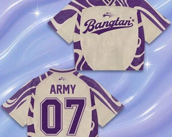 Camiseta de fútbol personalizada de la gira mundial de regreso de Arirang Bang Tan para ARMY, regalo de merchandising Kpop personalizado de la gira de Arirang para fans de ARMY.