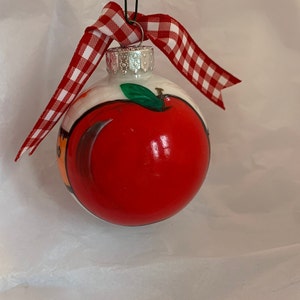 Teacher apple ornament, Christmas ornament, teachers rule, kids count