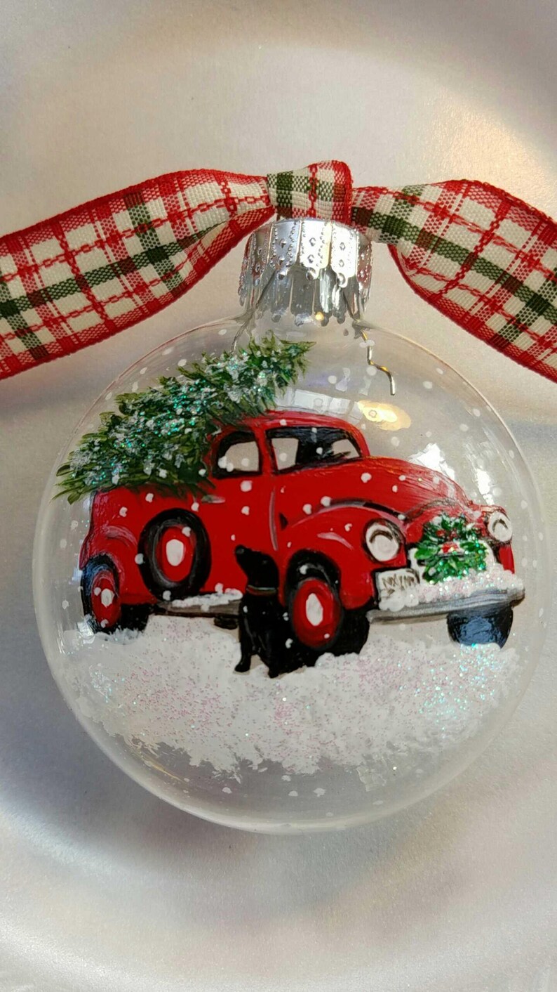 Vintage Truck Christmas Ornaments 