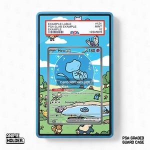 Mew ex 232-091 SIR SAR Paldean Fates Extended Art Display Cases Magnetic, PSA Slab Acrylic, Screws Cases