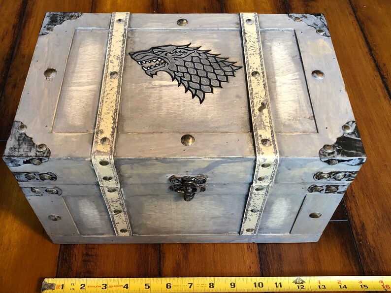 Game Of Thrones Box House Stark Box Game Of Thrones Gift Etsy