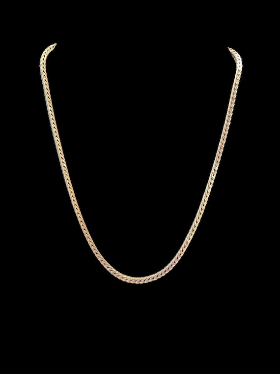 Heavy solid Sterling silver 925 foxtail chain wit… - image 1